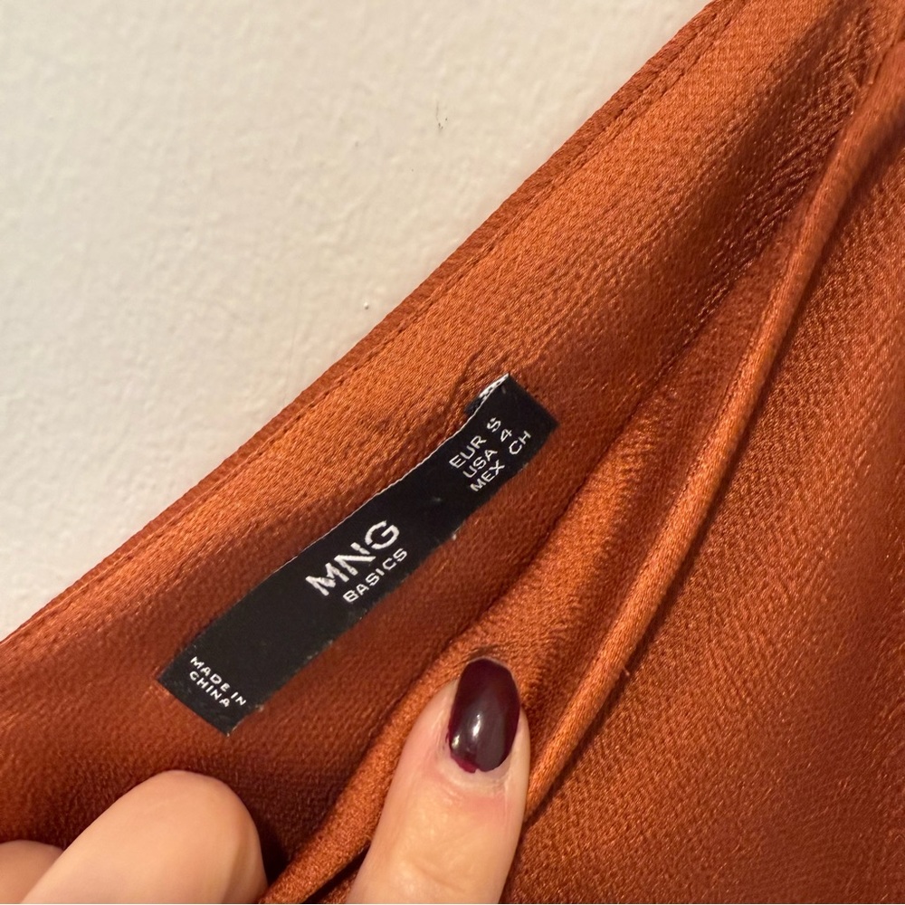 Mango Rust Tank With Button Front - image 3